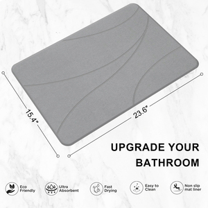Skymoving nuove stuoie da <span class=keywords><strong>bagno</strong></span> in pietra di lusso per doccia in terra Diatomite eco-friendly antiscivolo Diatomite pietra Mat <span class=keywords><strong>bagno</strong></span> ad asciugatura rapida - Product Image 4