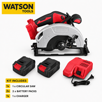 Kit de scie circulaire sans fil avec 2 batteries et chargeur, fabrication en usine, OEM ODM, vente en gros
