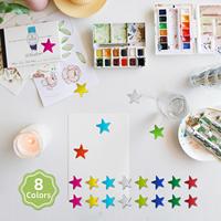 2800 autocollants étoiles brillants en papier métallisé 6,8x4,8 pouces, 35 feuilles, pour tableaux de motivation des enfants, fournitures de bureau et scolaires, enseignants