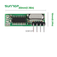 Remote Control nirkabel Rf 4 saluran Universal, penerima Wifi Rf 433 Mhz modul pemancar dan penerima