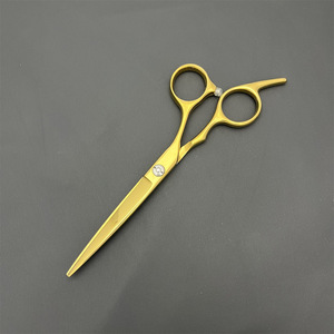 Tijeras de Peluquería Profesionales Doradas de 6 Pulgadas para Diestros, para Uso en Salones de Belleza, Tipo de Cuchilla Estándar - Product Image 5