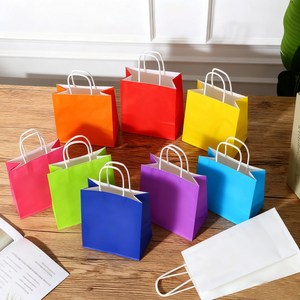 Biểu Tượng Tùy Chỉnh Giấy Sang Trọng Mua Sắm Túi Với Ribbon Phụ Kiện Biểu Tượng Tùy Chỉnh Bán Lẻ Tàu Sân Bay Bagsbolsas De Papel Kraft - Product Image 2