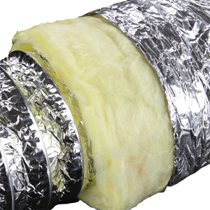 Isolation de conduit en fibre de verre avec feuille d'aluminium de 300mm de diamètre - Product Image 3