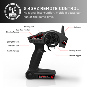 Volantex Thuyền Điều Khiển Từ Xa Chạy Điện Tốc Độ Cao Thiết Kế Chống Nước RTR Chải (79205 SR65) - Product Image 5