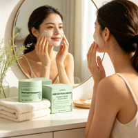 Crème Apaisante Revitalisante aux Herbes 100g Formule Végétale pour Soin Hydratant Quotidien du Visage OEM Marque Privée Personnalisée