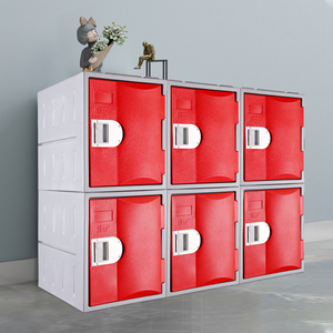 Toppla Color China Made Heavy Duty 6 Door Plastic Locker Combination <b>Lock</b> Key <b>Lock</b> Eco-Friendly Durable Waterproof Smart Storage - Product Image 2