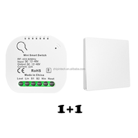 Interrupteurs à télécommande 433 MHz, émetteur mural 1 canal, 10A DC12-48V, interrupteur d'éclairage pour lampe LED