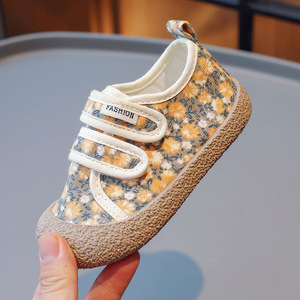 Zapatos de Lona con Estampado Floral para Niñas, Zapatos Casuales de Primavera y Otoño para Niños, Zapatos Escolares de Algodón con Diseño Floral para Bebés - Product Image 4