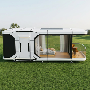 Cabaña Moderna Tipo Cápsula Apple con Ventanas Panorámicas, Unidad Prefabricada Llave en Mano para Resorts Ecológicos y Alquileres Vacacionales, Garantía <span class=keywords><strong>de</strong></span> 5 Años, Modelo 3D - Product Image 1