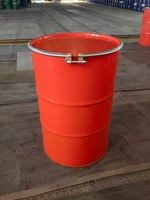 Fût en acier galvanisé de 208 litres, ouverture supérieure, baril conique de 55 gallons avec capacité de 209L/208L/200L pour le stockage ou le transport