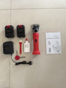 CASHT AC002 Tondeuse électrique haute puissance pour moutons/chèvres/<span class=keywords><strong>agneaux</strong></span>, acier inoxydable, rouge, sans fil, batterie au lithium rechargeable, 220V, neuve - Product Image 2