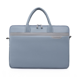 Sac à bandoulière étanche en polyester pour ordinateur portable, mallette d'affaires, sac de voyage, sac à main pour femmes et hommes, sacoche simple pour ordinateur portable avec sangle de bagage - Product Image 4