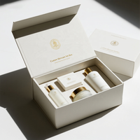 Boîte magnétique personnalisée pour emballage de luxe écologique en noir pour la série de parfums