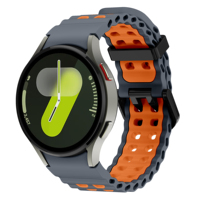 Neues Design Ocean Zweifarbiges Silikon armband für Samsung Galaxy Watch 7 6 5 4 43mm 47mm (WB1080T)