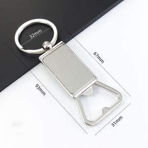 Thăng hoa trống kim loại mở chai tùy chỉnh thực hiện khắc khoảng trống kim loại <span class=keywords><strong>Keychain</strong></span> Carabiner món quà cưới mở chai - Product Image 5