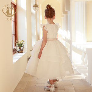 Nimble ODM marfil elegante flor niñas vestidos boda niños noche fiesta ropa princesa comunión <span class=keywords><strong>vestido</strong></span> adolescente ropa - Product Image 6