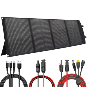 100W Portable Solar Panel Kit 18V/6A 9lb Foldable <b>Briefcase</b> Solar Charger w/ 24% - Product Image 1