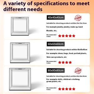 Sản phẩm thương mại điện tử ánh sáng làm đầy hộp nền nhiếp ảnh chuyên nghiệp hộp đèn Prop studio nhỏ chụp ảnh vẫn còn sống - Product Image 3