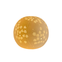 Lampe de nuit électrique moderne en porcelaine, simple, motif floral, boule ajourée exquise, lampe de table LED en céramique, décoration intérieure E14