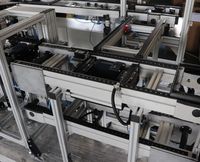 Líneas de Ensamblaje Automático de Automóviles, Unidad de Transferencia para Paletas, Transportador de Doble Cadena con Construcción de Aluminio