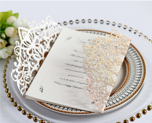 Venta al por mayor <span class=keywords><strong>de</strong></span> papel <span class=keywords><strong>de</strong></span> oro <span class=keywords><strong>de</strong></span> alta calidad láser hueco en blanco tarjeta <span class=keywords><strong>de</strong></span> invitación <span class=keywords><strong>de</strong></span> boda y sobres para regalos <span class=keywords><strong>de</strong></span> boda - Product Image 2