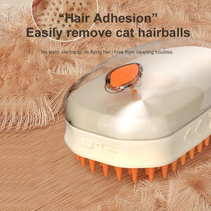 หวีแปรงสเปรย์ไฟฟ้าสำหรับแมวและสุนัขหวีนวดสัตว์เลี้ยงทำจากซิลิโคน - Product Image 1