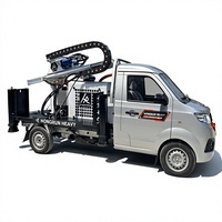 Équipement de forage de puits d'eau mobile de type camion HRT-200, 3500 kg, fonctionnement stable pour le forage de pieux de fondation en génie civil