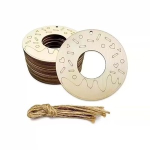 Giocattoli in Legno Fai-da-Te per Colorare Ciambelle, Divertenti e Educativi, Giocattoli Artigianali Unici, Ciambelle in Legno Tagliate al Laser - Product Image 2