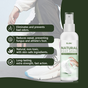 Désodorisant pour chaussures et éliminateur d'odeurs de pieds de 120 ml avec LOGO personnalisé Vente en gros Dissolvant naturel pour chaussures - Product Image 3