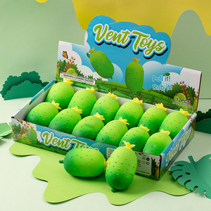 Wholesale TPR Vegetable Cucumber Squishy Flour Filling Slow Return Hand Exercise <b>Squeeze</b> Stress Relieve Toys for Kids Adults - Product Image 5