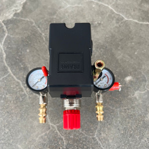 Vanne de régulation de pression pour compresseur d'air Fbang avec manomètre et interrupteur pour usage industriel - Product Image 1