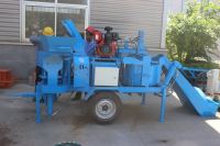 Machine à briques d'argile mobile hydraulique diesel robuste WT2-20M, moteur 18 CV, fabricant de blocs écologiques emboîtables, sans palette nécessaire