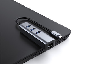 3 Cổng Loại C <span class=keywords><strong>Usb</strong></span> Hub Bộ Chuyển Đổi <span class=keywords><strong>Usb</strong></span> Sang Rj45 Tốc Độ Cao Bộ Chuyển Đổi Gigabit Ethernet <span class=keywords><strong>La</strong></span> - Product Image 3
