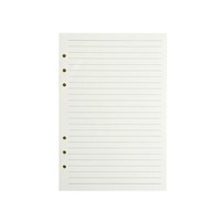 A5 A6 A7 cahier à feuilles mobiles recharge reliure à spirale ligne de page intérieure grille d'artisanat vierge à l'intérieur du papier papeterie cahier