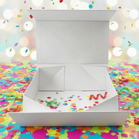 Boîte cadeau magnétique en papier kraft de luxe personnalisée, avec gaufrage et doublure en éponge - Boîte rigide recyclable pour chaussures et vêtements, matériaux recyclés