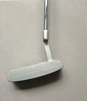Putter de golf forgé en argent avec manche en acier et poignée en caoutchouc, 33-35 pouces, unisexe, droitier, pour les compétitions et l'entraînement quotidien