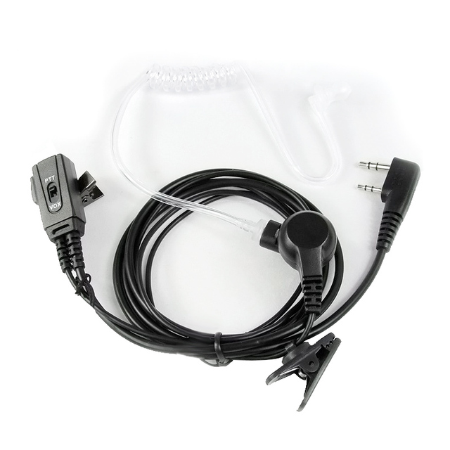 Hand Free Earphone 2-way Radio Vox Headset Baofeng Acoustic Tube Headset Neck Walkie Talkie Throat Mic Headset for Walkie Talkie