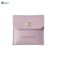 Pochettes Cadeaux Mini Luxe en Cuir PU Imprimées avec Logo Personnalisé, Durables et Tendance, avec Doublure en Velours pour Présentation et Emballage de Bijoux
