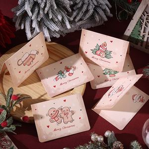 2025 último diseño de lujo vintage Navidad cartón blanco estilo acuarela tarjeta de felicitación para bendecir a <span class=keywords><strong>amigos</strong></span> - Product Image 4