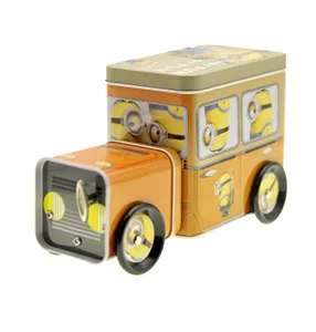 Vintage Car Shape Candy Tin Box For Gift Packing Truck Shaped Sweets Tin Box For Kids