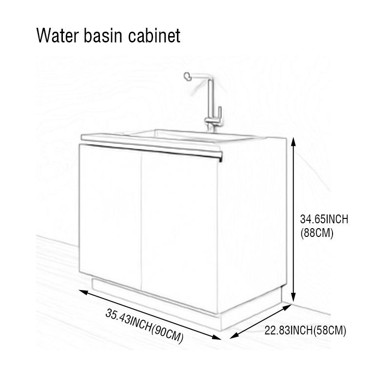 88*90*58 cm Water basin cabinet