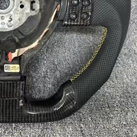Volant de voiture en cuir pour Volkswagen Golf 5 MK5 GTI Scirocco R Passat Polo VW Upgrade Volant en fibre de carbone