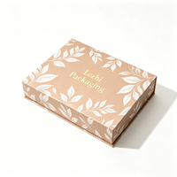 Boîte cadeau en papier pour chocolats pralinés de luxe avec logo personnalisé, boîte à chocolats avec séparateurs, insert en plastique, boîte magnétique de luxe