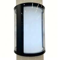 Boîtes lumineuses publicitaires rétroéclairées en tissu, boîte lumineuse LED en film souple de forme personnalisée, panneau publicitaire lumineux LED