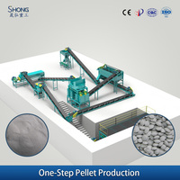Machine de granulation d'engrais composé à double rouleau 1-2t/h, petite machine de formage de litière pour chats pour la fabrication de litière pour chats