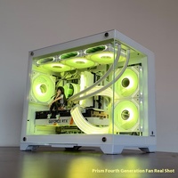 Guerrier solitaire ITX neige blanche coque d'ordinateur MATX vue sur la mer chambre 240/360 refroidi à l'eau plein côté Transparent bureau plastique ATX