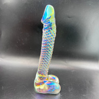 Godes en verre cristal coloré masturbateur féminin grand pénis érotique Anal godemichet Anal jouets sexuels pour homme femme Gay