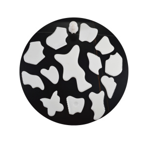 Herramienta corporal Gua Sha grande, tabla de Guasha, piedra de Jade blanca Natural para acupuntura de SPA, alivia las tensiones musculares, reduce la hinchazón - Product Image 4