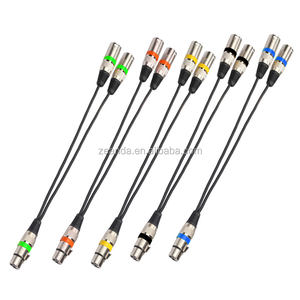 Câble audio XLR 3 broches de haute qualité 2-en-1 prise femelle 2 fils prise mâle conducteur en cuivre PVC PE isolation pour microphone marin - Product Image 1