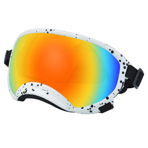 Lunettes de protection pour chiens, motif à pois, en plastique, style sport, résistantes aux UV, toutes saisons, modèle 3015 - Product Image 1